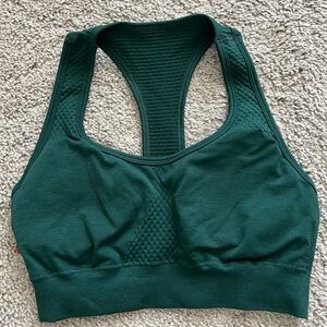 Women's Green Sports Bra